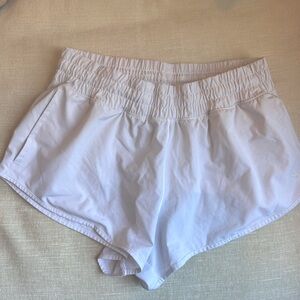 aerie white athletic shorts